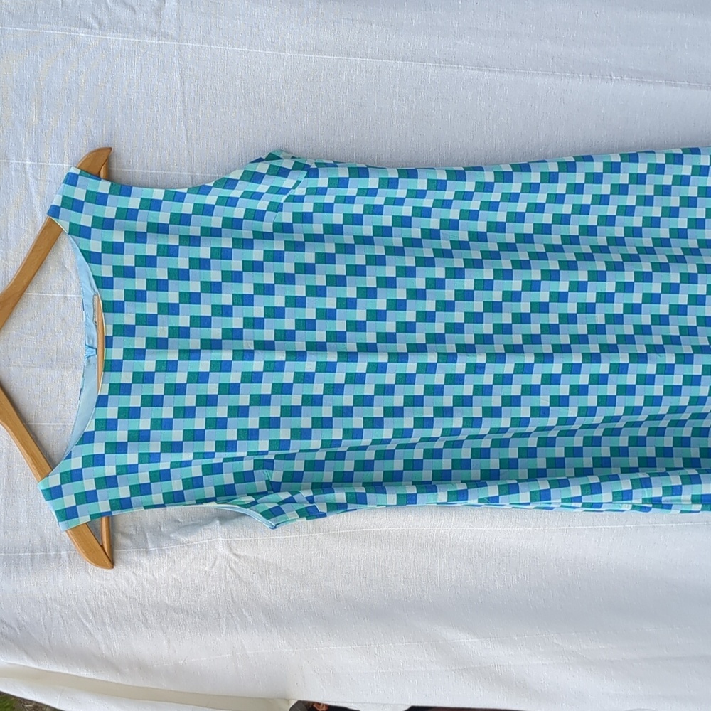 GAP Dress Multi Blue Rayon Sleeveless 12